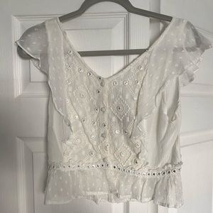 NWT Bohemian White Blouse